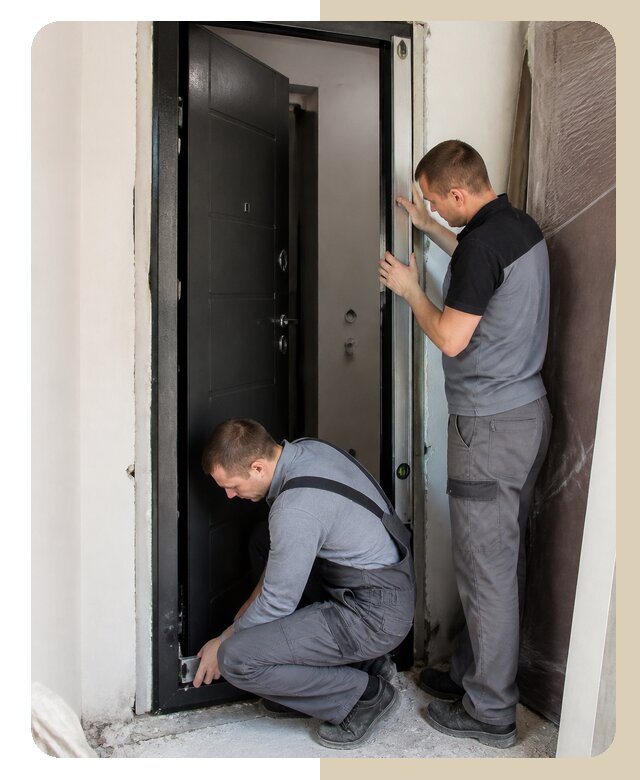 Переустановка входной двери в Донском по цене от 5066 р. | Дверной